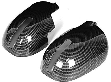 Specchio a Guscio con Shell con Specchio Retrovisore in Fibra di Carbonio Coperture Specchietti Laterali con Addominali, Splendidamente Progettati per Aerodinamica Liscia,