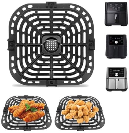 1 plateau de friteuse à air comprimé pour Instant Pot Vortex 5,7 L, poêle pour Instant Pot Vortex Plus 6QTXL (6 en 1), 6QTXL (4 en 1), 23,1 x 24,1 cm