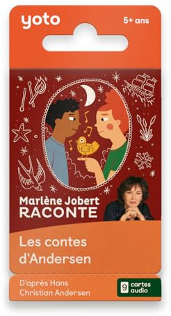 Yoto Marlène Jobert raconte… Les Contes d'Andersen, Livre Audio pour Enfants en français, à écouter sur conteuse veilleuse Boîte à Histoires Yoto Player et Mini, Premiers Contes 5 à 10 Ans