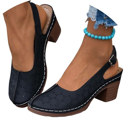 Sandalias Mujer Tacon Fiesta Comodas Vestir Verano Fiesta Zapatos Tacon Medio Elegante Cierre De Hebilla Moda Sandalia Punta Abierta Casual Novia Pole Dance Sandals Plataforma Boda Baile Ofertas 2025
