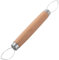 TOPPERFUN Pelador De Uvas Peladora De Uvas De Acero Inoxidable Peladores De Verduras Separador De Pulpa De Doble Extremo Herramienta Para Pelar Utensilios De Cocina Madera Marrón Claro