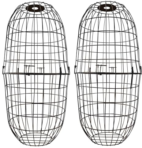 Selections Large Squirrel Proof Hanging Bird Feeder Protection Cage (Pack of 2)
