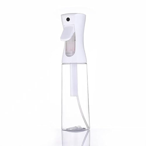 ZALUJMUS Ultra Fine Mist Spray Bottle, 200ml Continuous Sprayer, Plastic Reusable Container for Hair, for Hair, Cleaning, Gardening (Transparent)
