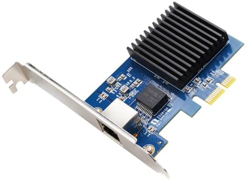 TsoLay RJ45-Port RTL8127 Chip 10Gb PCIe NIC Netzwerkadapter Vision Acquisition PCI-Express X1 für für Win10/für Win 11