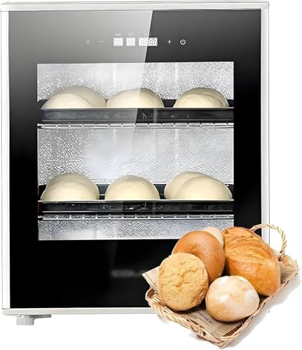 Kommerzieller Brotgärschrank 40 L Gärschrank Aus Edelstahl Mit Präziser Temperatur (20–50 °C) Feuchtigkeitskontrolle For Sauerteig Handwerklich Hergestelltes Brot Pizzateig Und Gebäck(220v)