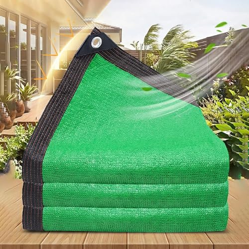 Filet D'ombrage Vert,5 x 8m avec œillets,Protection Solaire,Occultation,Protection UV,Respirant,Filet D'ombrage Extérieur,Shade Net,pour Pergola,Terrasse,Serre, Poulailler,Jardin,Potager