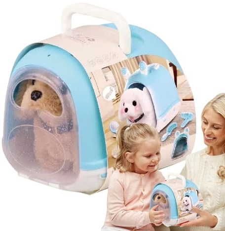 Walking Dog Toy – Elektronisches Hundespielzeug für Kinder und weiches animiertes Haustier mit lustigen Bewegungsfunktionen für fantasievolles Spielen, Geburtstag und Familienunterhaltung
