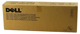 Dell KD557 High Capacity Toner Cartridge für 5110CN Laser Printer, 12000 Seiten, magenta