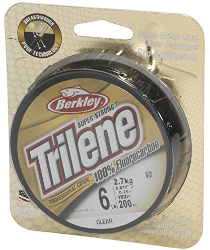 Berkley, Trilene 100% Fluorocarbon Leader Unisex-Adulto, trasparente, 10.8lb | 4.9kg| 55yd | 50m