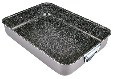 Alluflon Tradizione Italia Rustidera de Horno, Lasagnera, aluminio, Negro, 27 x 19.5 x 6 cm