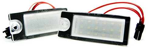2 x LED Kennzeichenbeleuchtung Kennzeichen Leuchte Xenon Beleuchtung 6000K