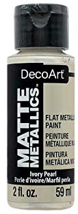 Deco Art Americana Acrylic Matte Metallics 2Oz-Ivory Pearl