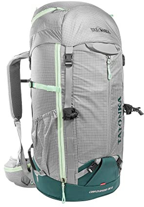 Tatonka Cima di Basso 38L W RECCO - Leichter Kletterrucksack für Frauen - Mit Helmfach, RECCO-Notfall-Reflektor und 38 Liter Volumen (grey)