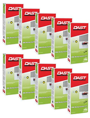 Lot de 10 sacs de 25 kg de colle pour carrelage dans les sols, les murs, les façades