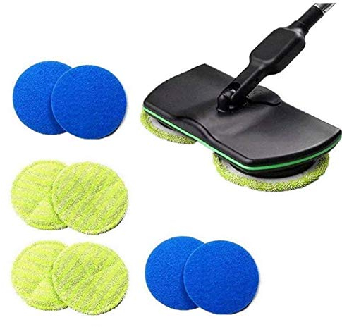 DHFD Sol Balai Nettoyage Sol Carrelage Balai à Franges, Électrique Rotatif sans Fil Balais Laveurs, Aspirateur Nettoyeur Rotatif, pour Nettoyer Les Sols et Moquettes