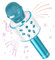 Wowstar Wireless Microphone, Karaoke Bluetooth Microphone for Kids Adults, Portable Toy Karaoke Mic Speaker Machine, Home KTV Player Support Android & iOS Devices for Party Singing (Blue)