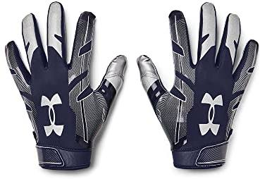 Under Armour Herren F8 Fußballhandschuhe (410) / Midnight Navy / Metallic Silver, S