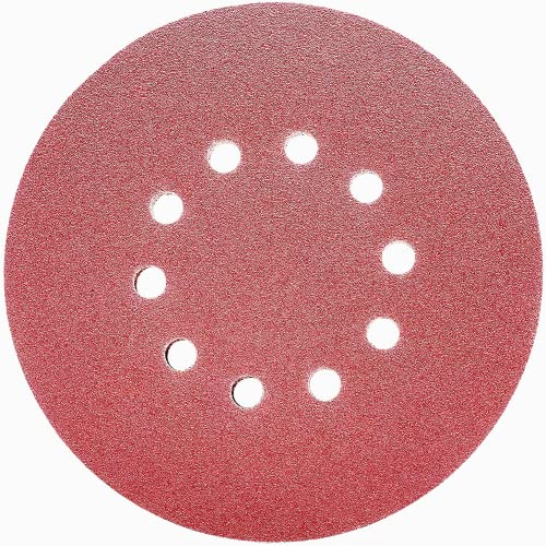 FEIHU 225mm Sanding Disc 320 Grit 10 Holes. Hook and Loop Discs, 9 inch Sanding Pads for Drywall Sander Long Neck Sander （15 PCS）
