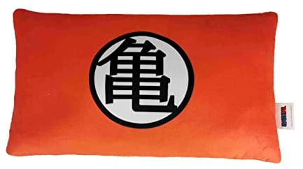 Dragon Ball Goku Kissen, Plüsch, Maße 36 x 6,8 x 20 cm, Rot und Schwarz, offizielles Produkt (CyP Brands)