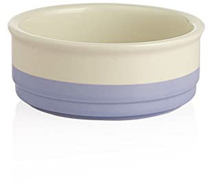 Sweejar Ceramic Dog Bowls, Dog Food Dish for Small Dogs and Cat, Heavy Duty Porcelain Pet Bowl for Canned Food and Water 17 Fl Oz (Purple)