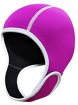 Harilla 2 mm Neopren-Tauchanzug-Haube, Scuba-Tauchhaube, Hut, hält den Kopf warm, Schwimmmütze, Thermohaube, für Damen, Herren, Kanufahren, Kajakfahren, Rot