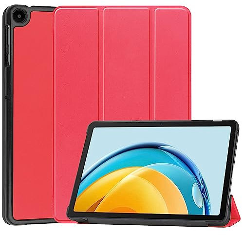 Kepuch Custer Funda para Huawei Matepad SE 10.4 2022,Slim Smart Cover Fundas Carcasa Case Protectora de PU-Cuero para Huawei Matepad SE 10.4 2022 - Rojo