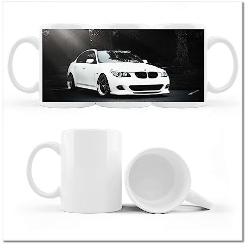 Kaffee Tee Tasse mit Foto weiß BMW grau Auto Nr. H8711Z_Cup