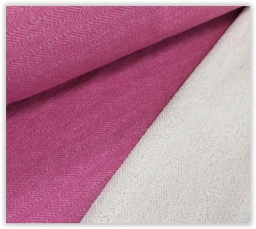 Wintersweat Meterware Fischgrat - dicker Sweatshirt Stoff - Baumwoll Sweat Zacken - weicher Stoff für Pullover/Hoodies - ÖkoTex 100 *Ab 50cm, Farbe: 017 pink