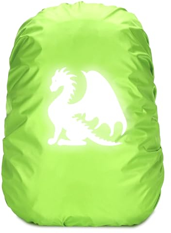 Leeelyan Dinosaurier Schulranzen Regenschutz,Regenschutz Schulranzen Dinosaurier,Dinosaurier Rucksack Überzug Reflektierend,Rucksack Überzug Reflektierend für Kinder