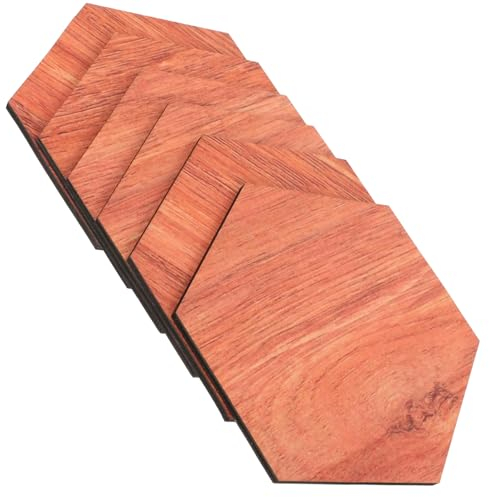 6St Sechseckiger Wandaufkleber für den einzug wanddeko schlafzimmer Wohnkultur Wandpaneele aus Holz Hexagon Handwerk Haushalt Planke dekorative Wand Kunsthandwerk Kind