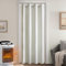 MIULEE Extra Thick Thermal Curtains Eyelet, Insulated Curtains with Quilted Lining for Winter, 1 Panel Heavy Curtain for Bedroom Living Room Doorways, White Draft Excluder Curtain for Doors 46x 90