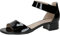 CAPRICE Damen Sandalen mit Absatz aus Leder mit Riemchen, Schwarz (Black Patent), 41 EU