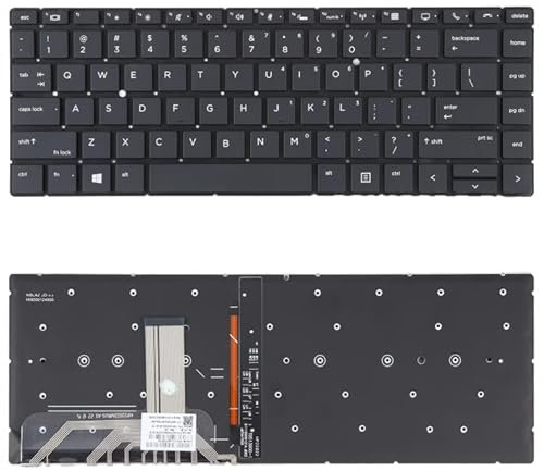 Clavier de Remplacement pour Ordinateur Portable pour HP EliteBook X360 1040 G5 G4 2H-BAZUKI64312 Version américaine Clavier avec rétro-éclairage