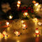 Auting weihnachtsdeko innen, 4m 40 leds Warmweiß Weihnachtsmann Weihnachtsdeko mit Timer-Funktion, weihnachtsbeleuchtung innen, für Lichtervorhang, Party, Weihnachten,Weihnachtsbaum