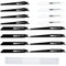 ONEVAN 16 pièces lame scie sabre, CR-V lame de scie alternative pour sabre, 126/180 mm, 6-18 TPI, avec boîte de rangement, 4 types, lame de scie sabre pour bois, métal et plastique