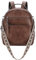 Kasgo Mini Rucksack Damen, wasserdicht PU Leder Kleiner Rucksack Frauen Convertible Umhängetasche Reise Handtasche Braun