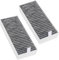 smtfcty Lot de 2 filtres à charbon actif pour hotte aspirante Siemens HZ9VRCR0 17004796/Bosch HEZ9VRUD0 17004811/Neff Z821VR0