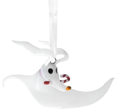 Hallmark Christmas Ornament, Disney Tim Burton's The Nightmare Before Christmas Zero with Candy Cane Ornament, Gifts for Disney Fans