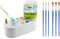 Paint Brush Rinser, Multifunctional Paint Brush Cleaner Pot with 6 Painting Brush, Water Cycle Paints Brushs Cleaner Rinser For Acrylic Brush, Watercolor, Water-Based Paints Cleaning Tool