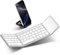 Vobafe Bluetooth Faltbare Tastatur mit Touchpad Kabellose Klappbare, Tragbare Mini Tastatur mit 3 Bluetooth-Kanälen für iOS, Android, Windows, Laptop PC Tablet, QWERTZ Layout, Silber