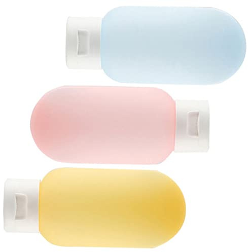 MAJORMENCH 3 Stück Reise Kosmetik Quetschflaschen 60ml Auslaufsicher Kosmetikspender Für Make up Lotion Toilettenartikel Behälter Tragbar Leicht Befüllbar Und Wiederverwendbar