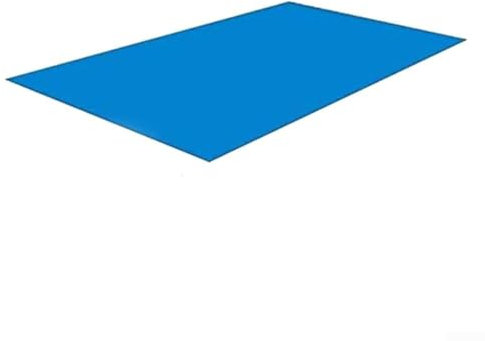 babominimer Tapis de protection du sol de piscine imperméable en polyéthylène pliable et antidérapant pour piscines hors sol, bleu (3 x 5)