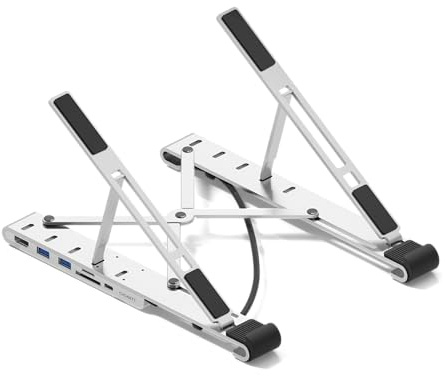 Unite FlexMate 7-in-1 Hub With Folding Laptop Riser (Single HDMI)