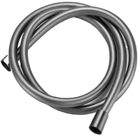1pc 1.5/2.0/3.0/4.0M PVC High Pressure Smooth Shower Hose for Bath Handheld Head(Grey,400cm)