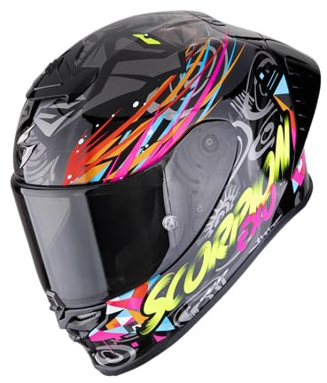 SCORPION EXO-R1 EVO II AIR SAVAGE Black-Blue-Pink XL