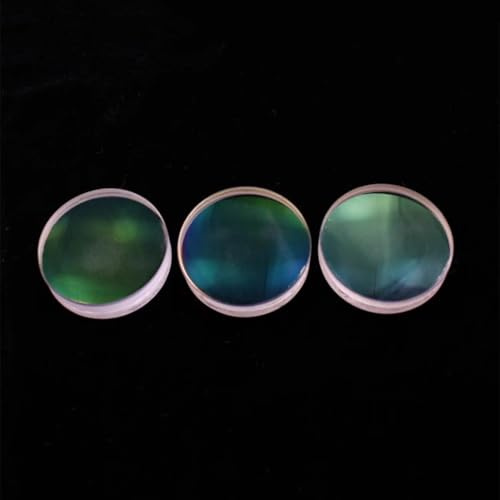 1pc D40 Achromatic Objective Lens for DIY Refractive Telescopes - 40mm Diameter, 205mm Focal Length, Blue Adhesive Film(48F981 Green Film AR0862)