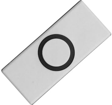 Gurtt 1 Pcs Doorbell Button Wired Door Bell Push Switch Wall Mounted Weatherproof Plastic Button with 2Pcs Screws Wired Fits Most Doorbell Chime White