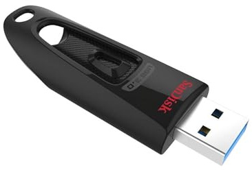 SanDisk - SDCZ48-016G-UAM46 16GB Ultra USB 3.0 Flash Drive - SDCZ48-016G-UAM46 Black
