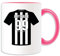 UNIGIFT Personalisiertes Geschenk – Newcastle Tasse (Football Club Design Thema, Farbe Optionen) – alle Nachricht/Name auf Ihre einzigartige Tasse – Die Magpies Toon Geordies, Keramik, Pink