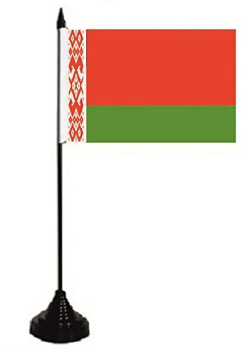 U24 Tischflagge Belarus Weißrußland Flagge Fahne Tischfahne 10 x 15 cm